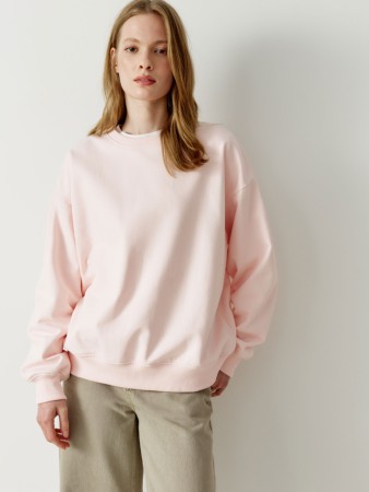 свитшот оверсайз из футера - женская одежда, обувь и аксессуары дешевая 