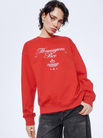 свитшот оверсайз из коллекции sela x мосфильм - женские свитшоты для взрослых 