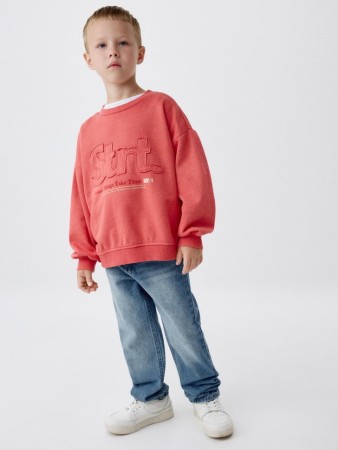 свитшот оверсайз с аппликацией детский - детская одежда, обувь и аксессуары для всех возрастов из футера 