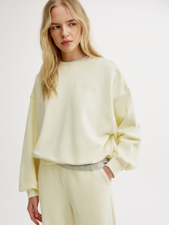 свитшот оверсайз с принтом из футера - женские свитшоты дешевые 