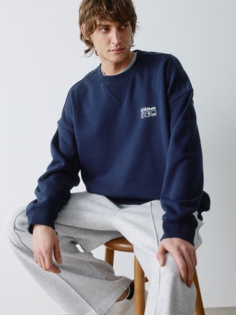 свитшот оверсайз с принтом - мужская одежда, обувь и аксессуары угольная 