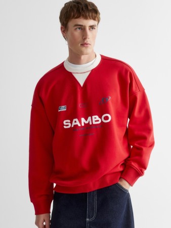 свитшот оверсайз с принтом - мужская одежда, обувь и аксессуары угольная 