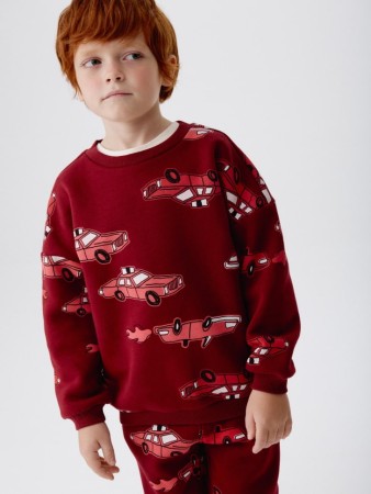 свитшот с новогодним принтом для мальчиков фотография