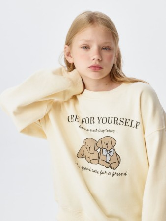 свитшот с принтом для девочек - толстовки и свитшоты для девочек 