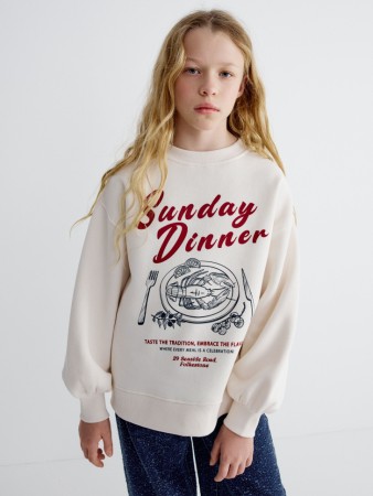 свитшот с принтом для девочек фотография