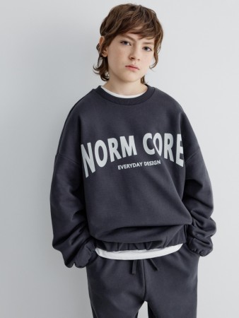 свитшот с принтом для мальчиков - детская одежда российская 