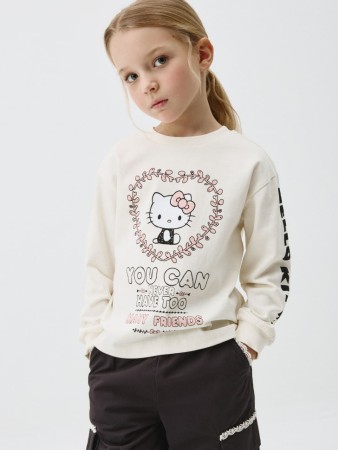 свитшот с принтом hello kitty для девочек фотография