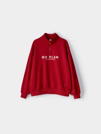 свитшот с воротником на молнии для мальчиков - детская одежда с принтом 