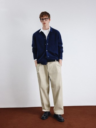 свободные брюки с защипами - мужская одежда свободная 