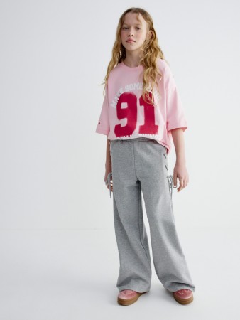 свободные брюки со шнуровкой для девочек фотография