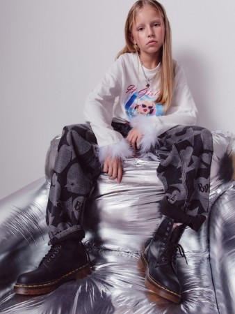 свободные джинсы багги для девочек из коллекции  × bratz фотография