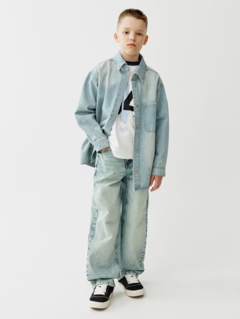 свободные джинсы багги для мальчиков фотография