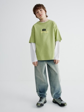 свободные джинсы багги для мальчиков фотография