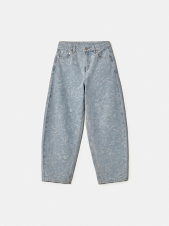 свободные джинсы багги из жаккардового денима для мальчиков - детские джинсы жаккардовые 