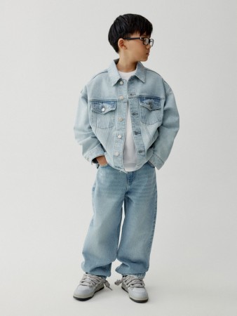 свободные джинсы для мальчиков - детская одежда свободная 