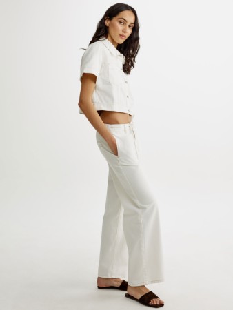 свободные прямые джинсы со шнурком - женские джинсы на кулиске 