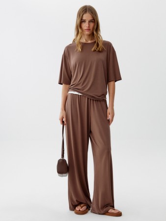 свободные трикотажные брюки - женские брюки женские 