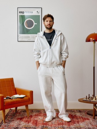 свободные трикотажные брюки - мужская одежда, обувь и аксессуары меланж 