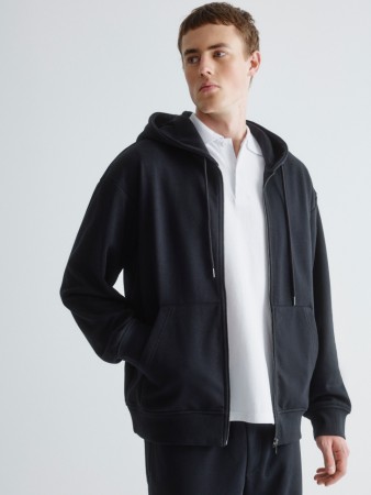 толстовка из футера на молнии - мужская одежда с капюшоном 