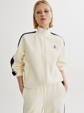 толстовка на молнии оверсайз с вышивкой фотография