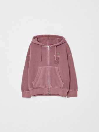 толстовка на молнии с принтом для девочек - детская одежда, обувь и аксессуары для всех возрастов свободная 