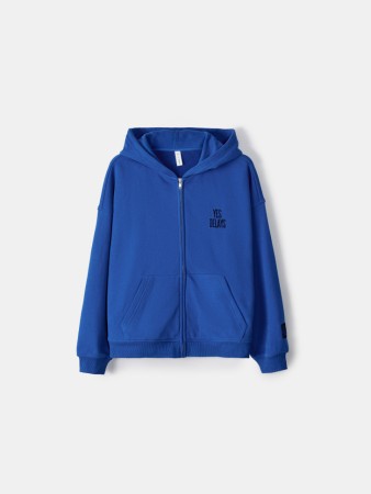 толстовка оверсайз на молнии для мальчиков фотография