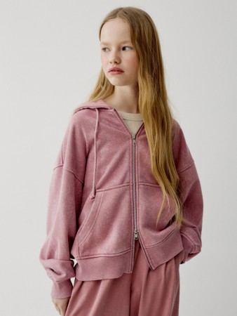 толстовка оверсайз с эффектом кислотной стирки для девочек - детская одежда, обувь и аксессуары для всех возрастов для детей 