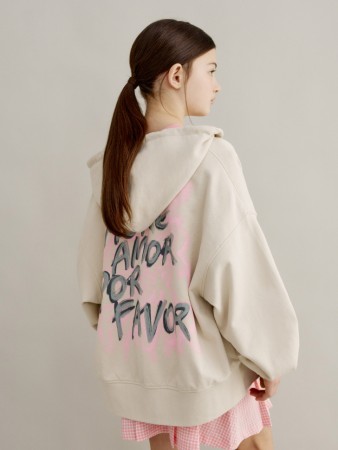 толстовка оверсайз с принтом для девочек фотография