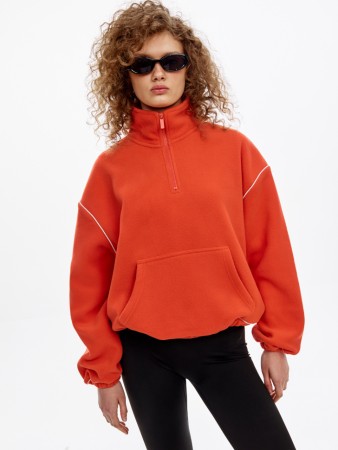 толстовка с воротником на молнии из линейки  young - детская одежда, обувь и аксессуары для всех возрастов со стопперами 