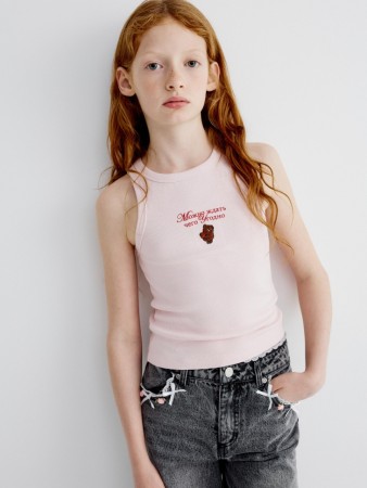 топ для девочек с вышивкой из коллекции  x союзмультфильм - детская одежда прилегающая 
