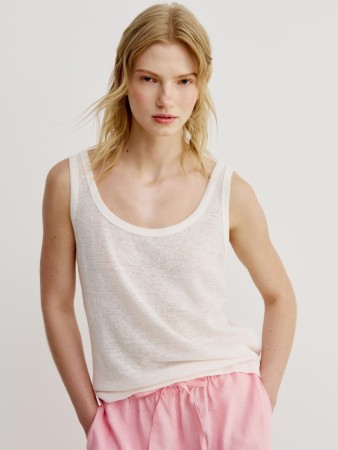 топ из льна - женские топы и майки однотонные 