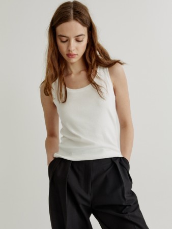 топ из смесового модала и хлопка - женские топы и майки из модала 