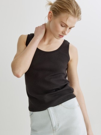 топ из смесового модала и хлопка - женские топы и майки из модала 