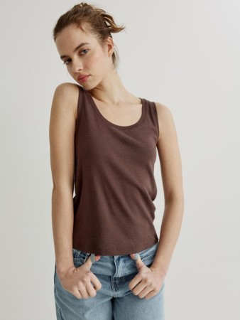 топ из смесового модала и хлопка - женские топы и майки из модала 