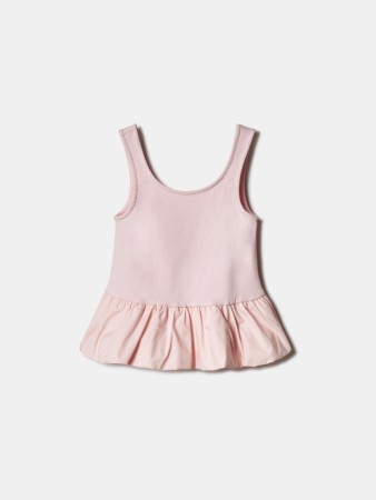 топ с хлопковой баской для девочек - детская одежда, обувь и аксессуары для всех возрастов российская 