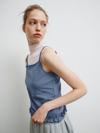 топ с оборкой из линейки  young - детская одежда sela 