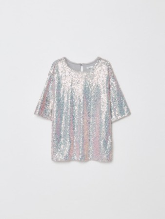 топ с пайетками для девочек - детская одежда, обувь и аксессуары для всех возрастов трикотажная 