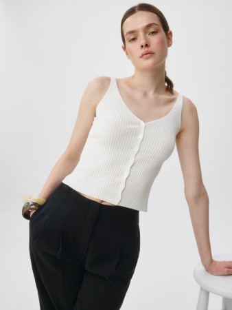 топ в рубчик на пуговицах - топы и майки российские 