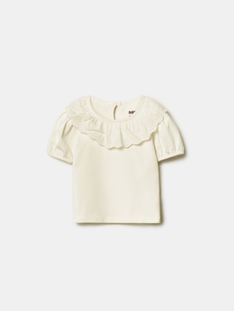 трикотажная блузка с оборкой из шитья для малышей - офферы