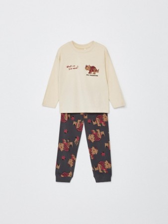трикотажная пижама с принтом для мальчиков - домашняя одежда