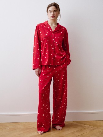 трикотажная пижама с принтом фотография