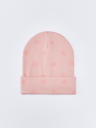 трикотажная шапка с принтом для девочек - детские шапки для девочек 