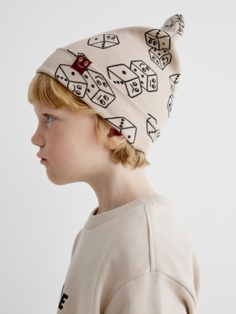 трикотажная шапка с принтом для мальчиков - детские шапки трикотажные 