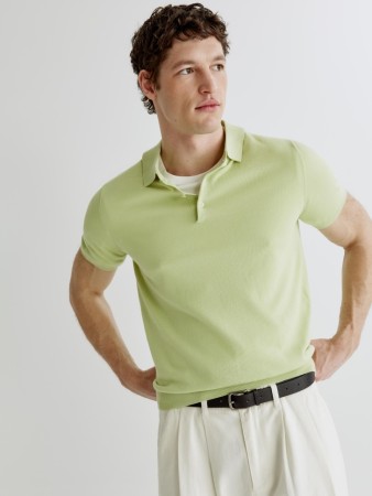 трикотажное поло с коротким рукавом - мужская одежда, обувь и аксессуары на пуговицах 