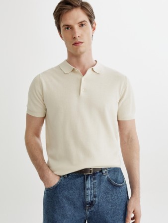 трикотажное поло с коротким рукавом - мужская одежда, обувь и аксессуары на пуговицах 