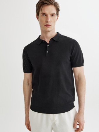 трикотажное поло с коротким рукавом - мужская одежда, обувь и аксессуары на пуговицах 