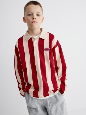 трикотажное поло в полоску для мальчиков - футболки и поло в полоску 