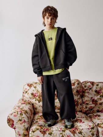 трикотажные брюки оверсайз с вышивкой для мальчиков - джинсы и брюки из футера 