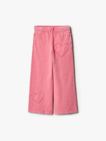 трикотажные брюки с аппликацией для девочек фотография