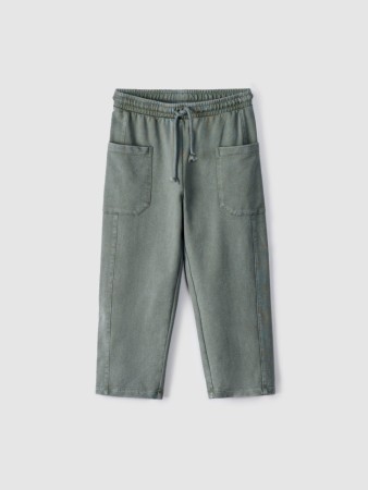 трикотажные брюки с эффектом стирки для мальчиков - детская одежда трикотажная 